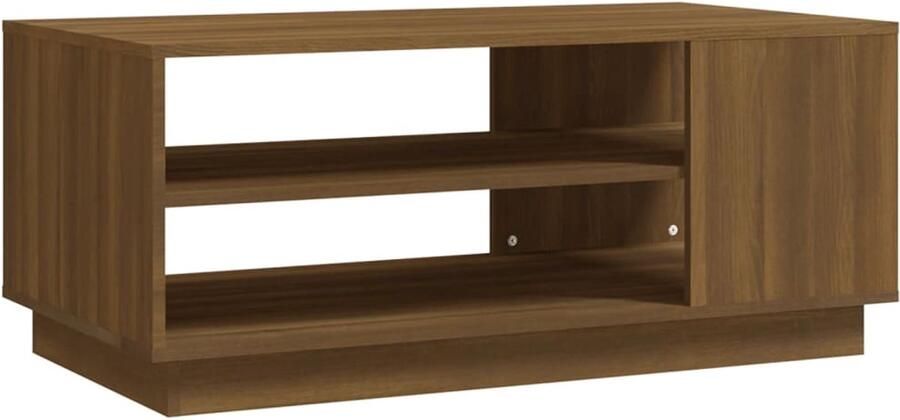 FIONERA Salontafel 102x55x43 cm bewerkt hout bruin eikenkleur