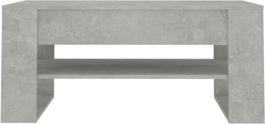 FIONERA Salontafel 102x55x45 cm bewerkt hout betongrijs