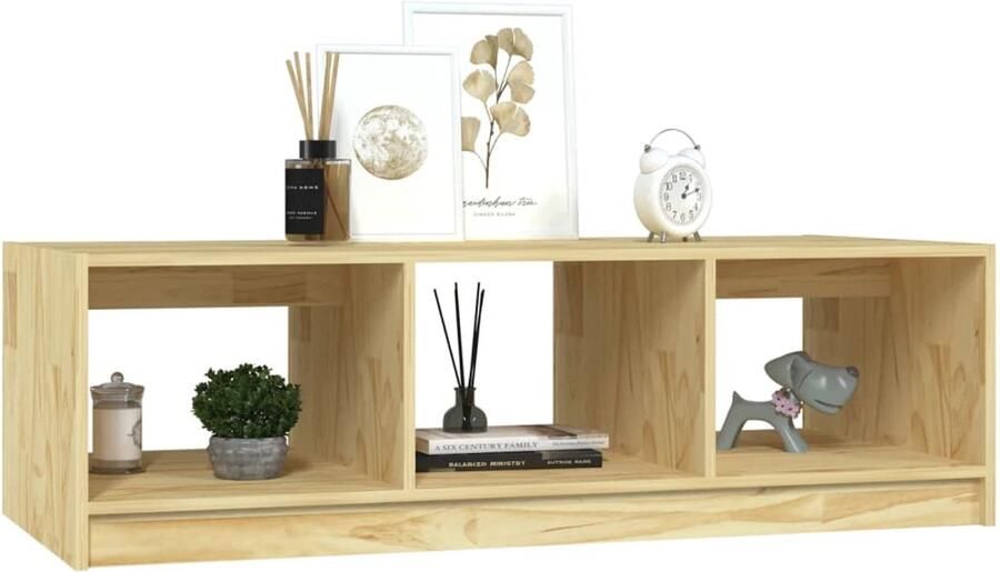 FIONERA Salontafel 110x50x34 cm massief vurenhout