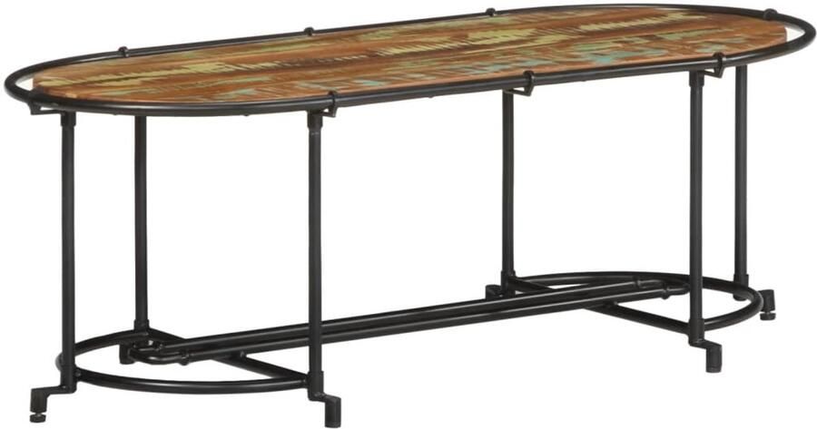 FIONERA Salontafel 110x55x40 cm massief gerecycled hout