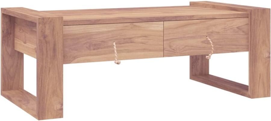 FIONERA Salontafel 110x60x40 cm massief teakhout