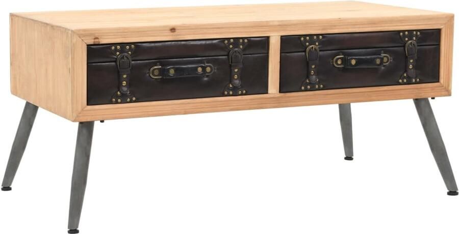 FIONERA Salontafel 115x55x50 cm massief vurenhout