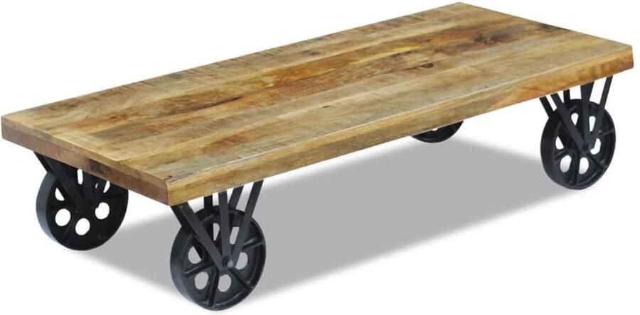 FIONERA Salontafel 120x60x30 cm mangohout