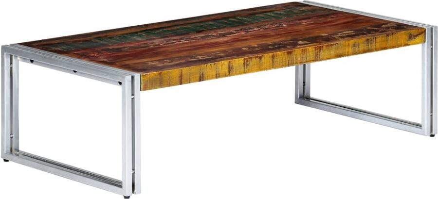 FIONERA Salontafel 120x60x35 cm massief gerecycled hout
