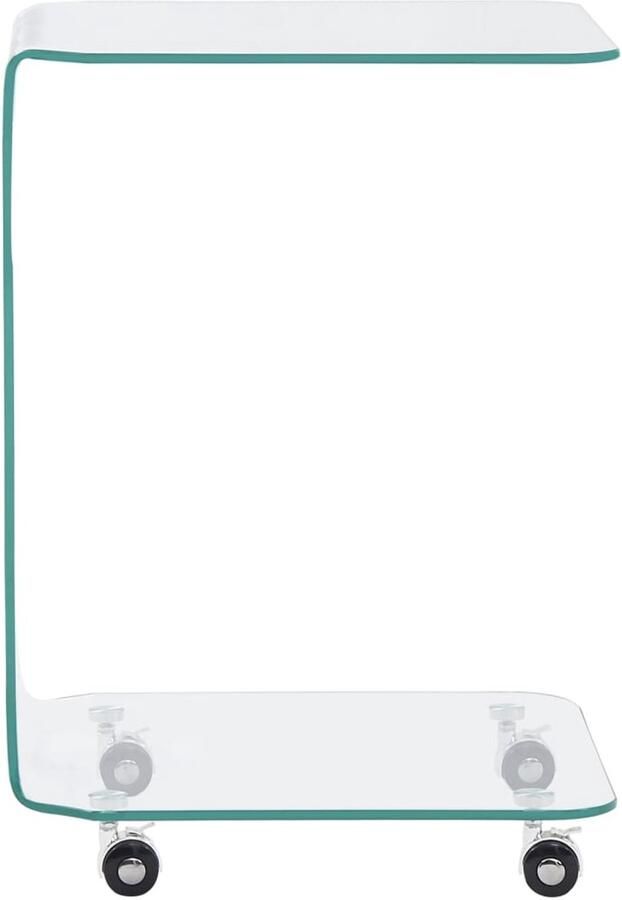 FIONERA Salontafel 45x40x63 cm gehard glas