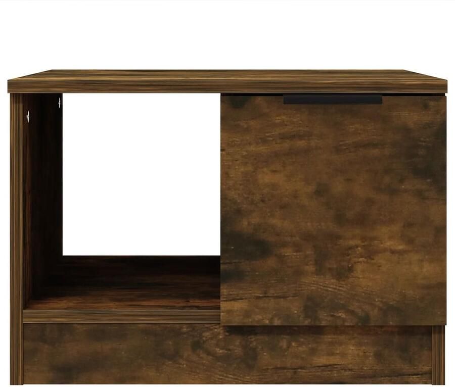 FIONERA Salontafel 50x50x36 cm bewerkt hout gerookt eikenkleurig