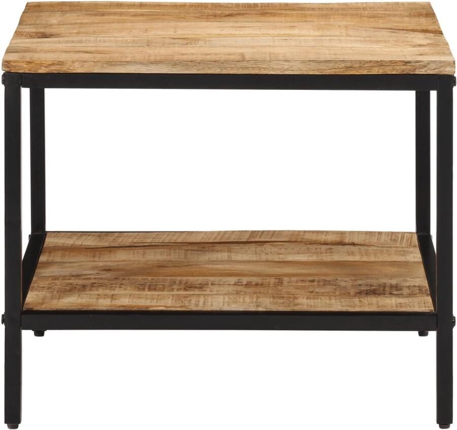 FIONERA Salontafel 55x55x45 cm massief ruw mangohout