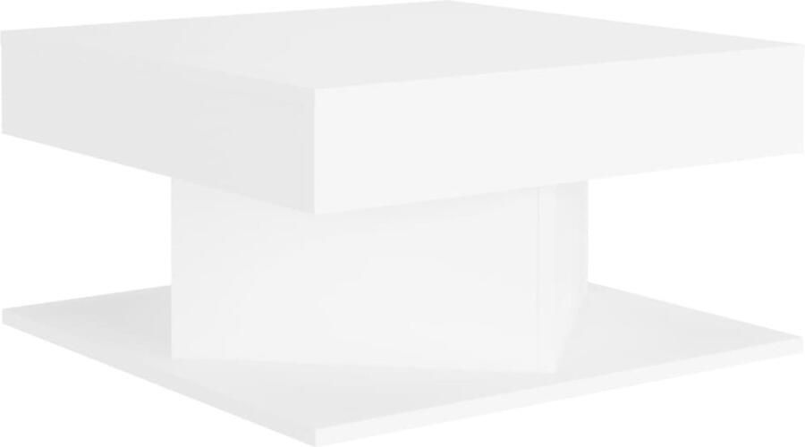 FIONERA Salontafel 57x57x30 cm bewerkt hout wit