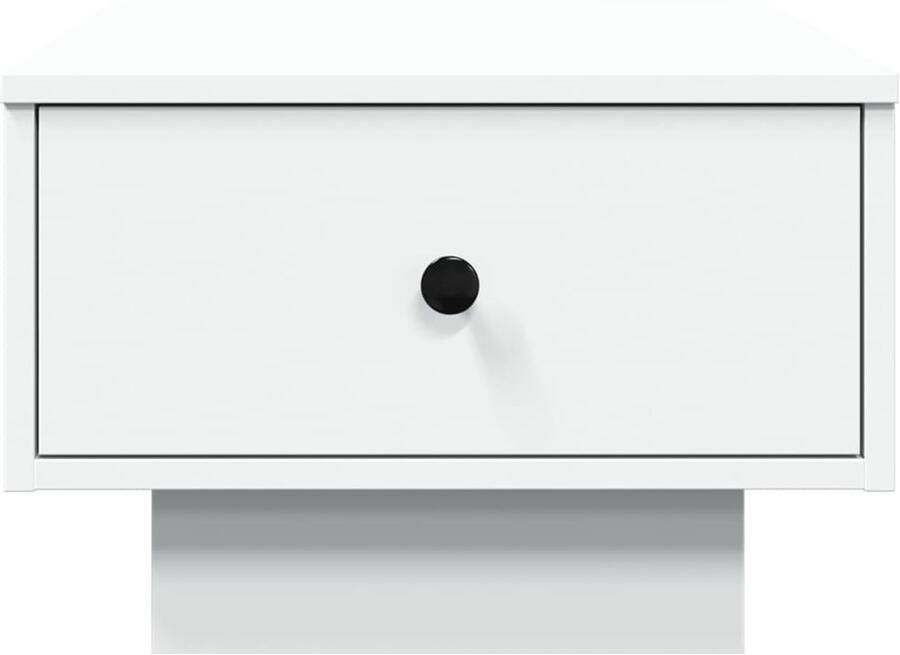 FIONERA Salontafel 60x45x31 cm bewerkt hout wit