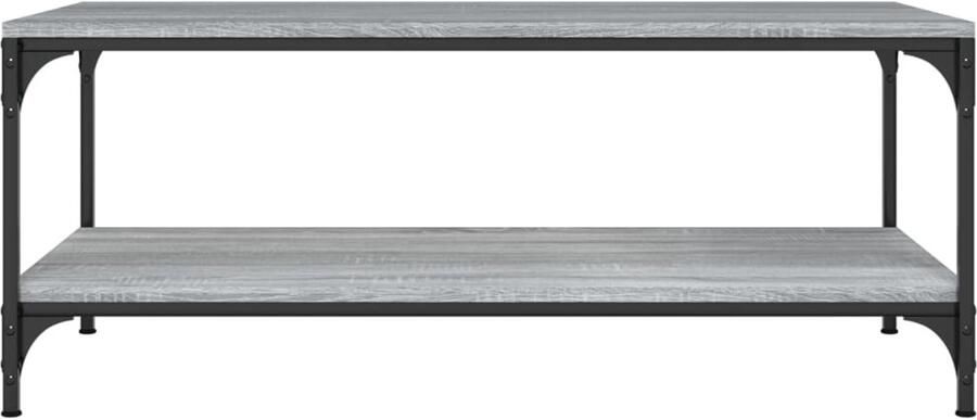 FIONERA Salontafel 80x50x40 cm bewerkt hout grijs sonoma eiken