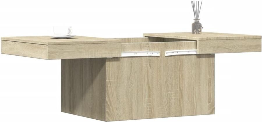 FIONERA Salontafel 80x55x40 cm bewerkt hout sonoma eikenkleurig
