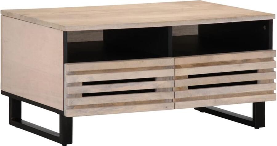 FIONERA Salontafel 80x55x40 cm massief mangohout