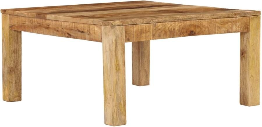 FIONERA Salontafel 80x80x40 cm massief mangohout