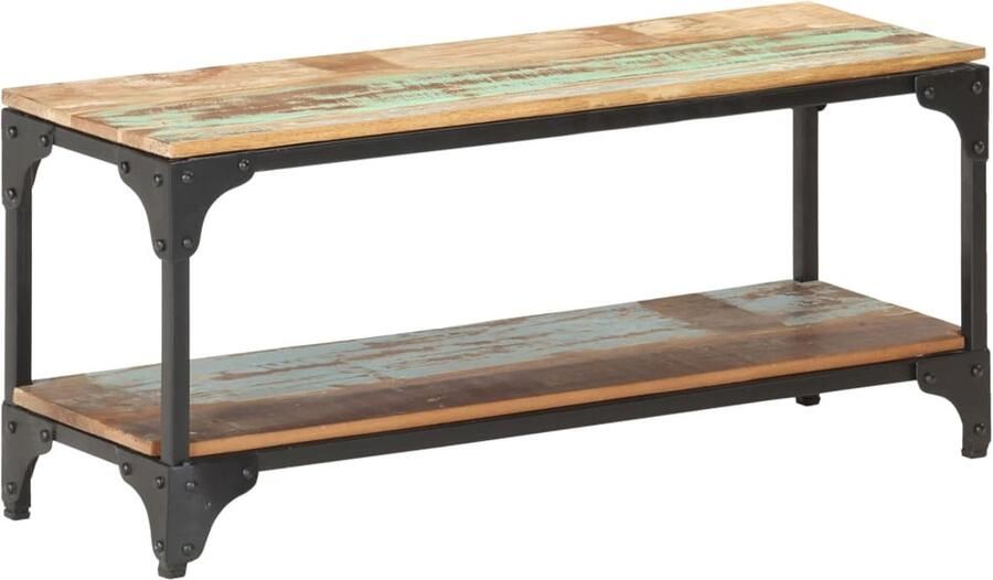 FIONERA Salontafel 90x30x40 cm massief gerecycled hout