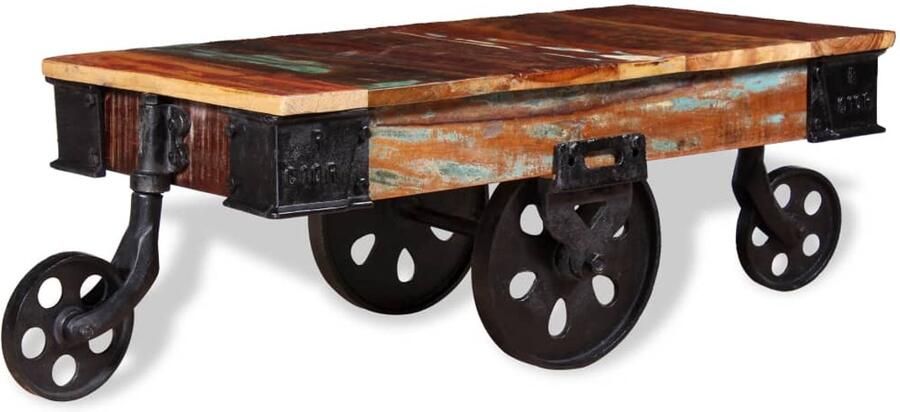 FIONERA Salontafel 90x45x35 cm gerecycled hout