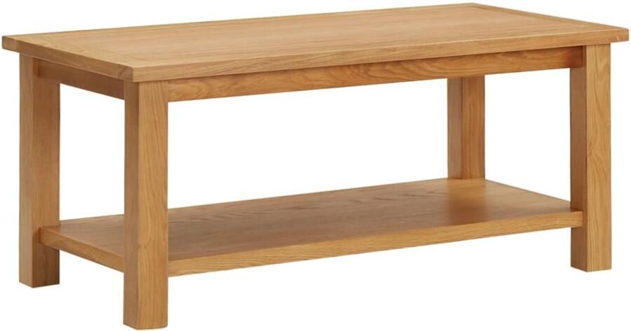 FIONERA Salontafel 90x45x40 cm massief eikenhout