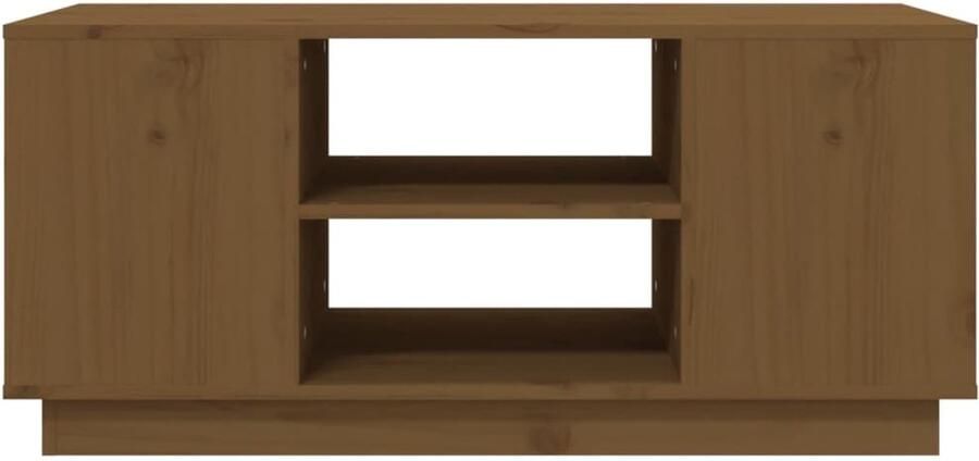 FIONERA Salontafel 90x49x40 5 cm massief grenenhout honingbruin