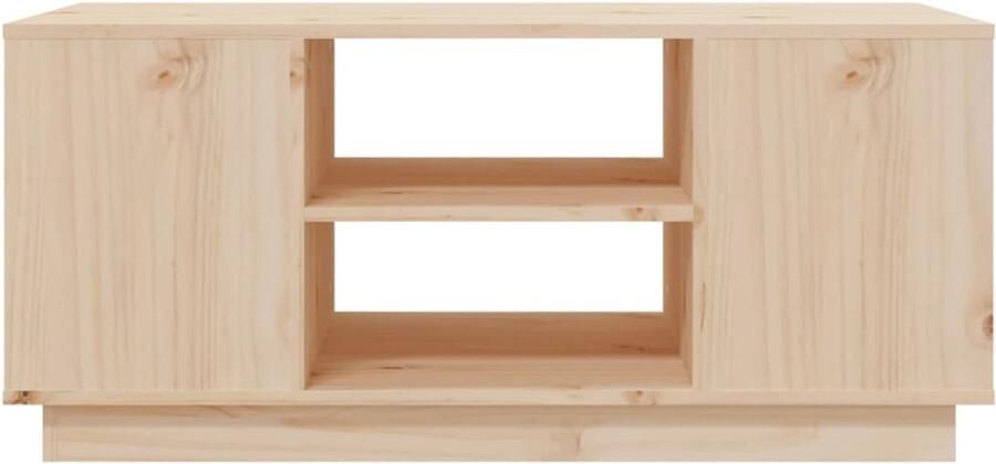 FIONERA Salontafel 90x49x40 5 cm massief grenenhout