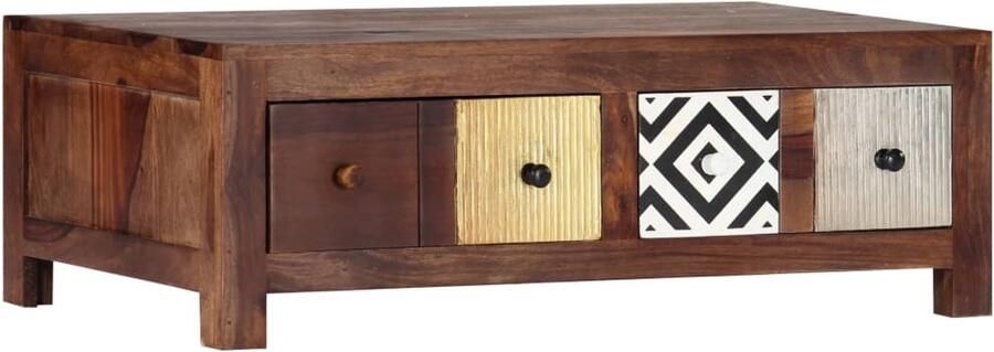 FIONERA Salontafel 90x50x30 cm massief sheeshamhout