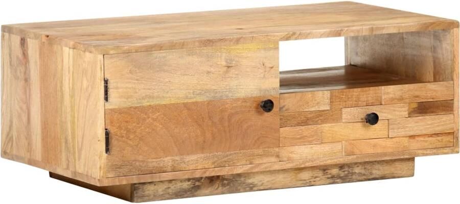 FIONERA Salontafel 90x50x35 cm massief mangohout