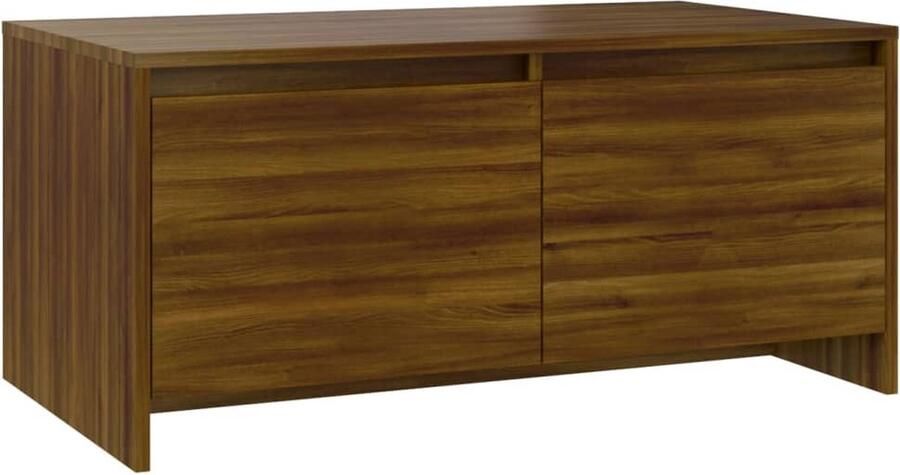 FIONERA Salontafel 90x50x41 5 cm bewerkt hout bruin eikenkleur