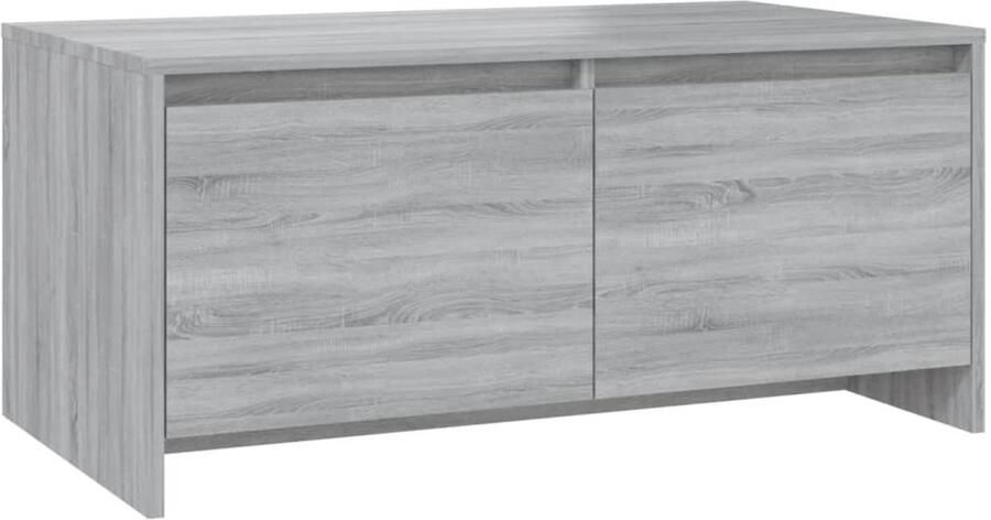 FIONERA Salontafel 90x50x41 5 cm bewerkt hout grijs sonoma eikenkleurig
