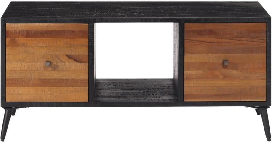 FIONERA Salontafel 90x50x41 cm massief gerecycled teakhout