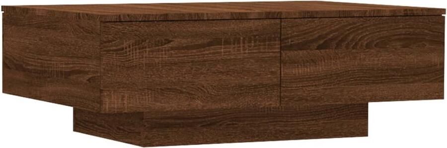 FIONERA Salontafel 90x60x31 cm bewerkt hout bruin eikenkleur