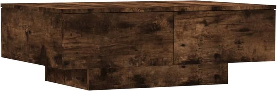 FIONERA Salontafel 90x60x31 cm bewerkt hout gerookt eikenkleurig