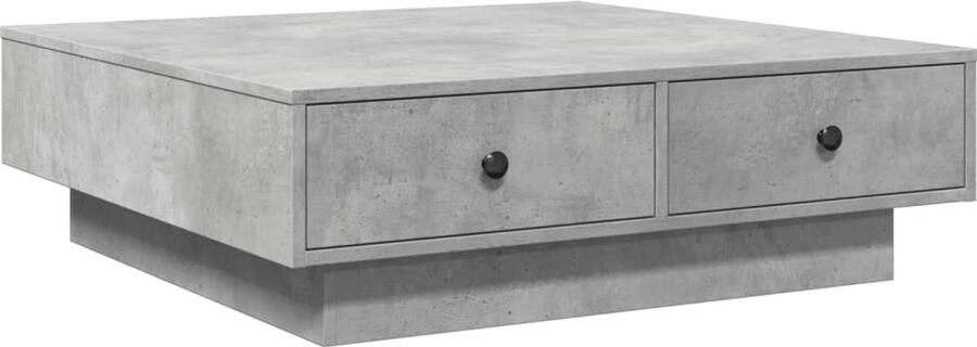 FIONERA Salontafel 90x90x28 cm spaanplaat betongrijs