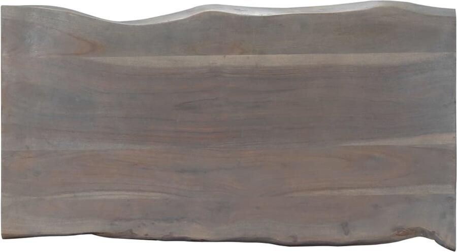 FIONERA Salontafel met natuurlijke randen 115x60x40 cm acaciahout grijs