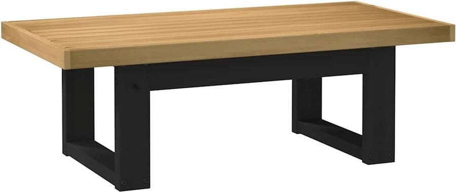 FIONERA Salontafel NOAIN U-vormige poten 120x60x40 cm massief hout