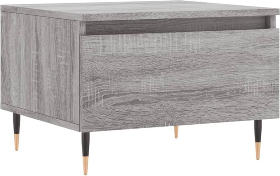 FIONERA Salontafels 2 st 50x46x35 cm bewerkt hout grijs sonoma eiken