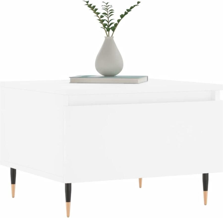 FIONERA Salontafels 2 st 50x46x35 cm bewerkt hout wit