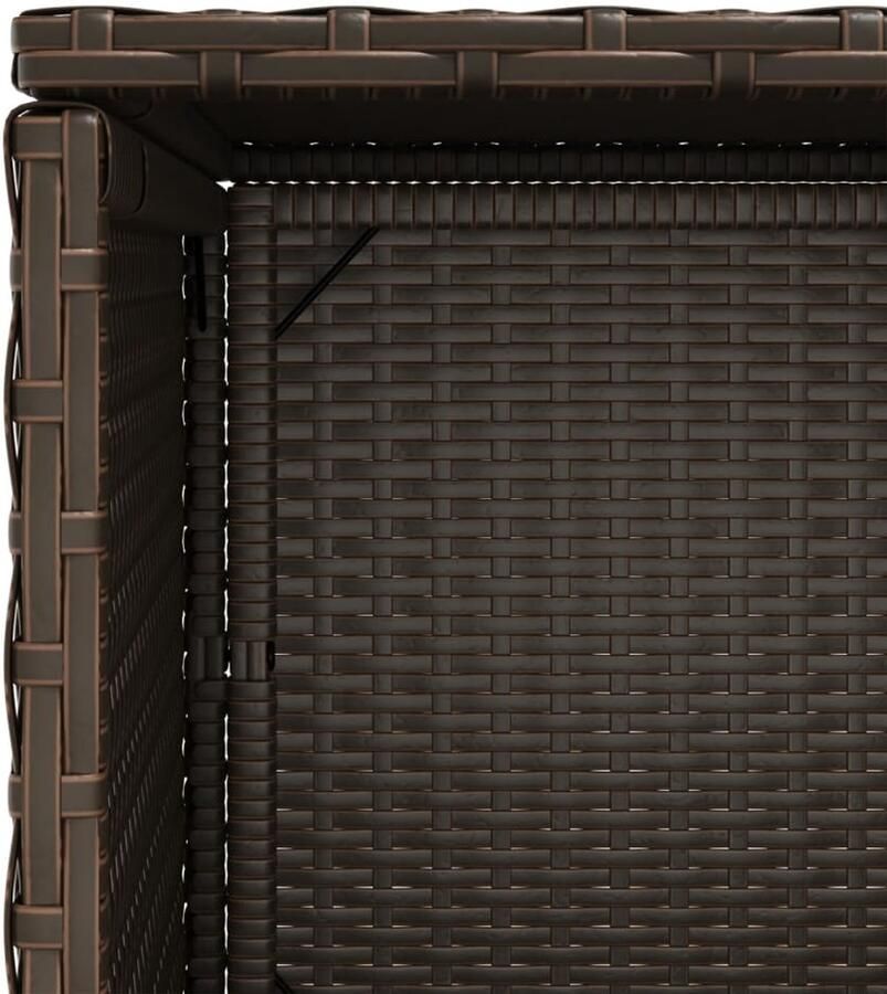 FIONERA Tuinkast 50x55x115 cm poly rattan bruin