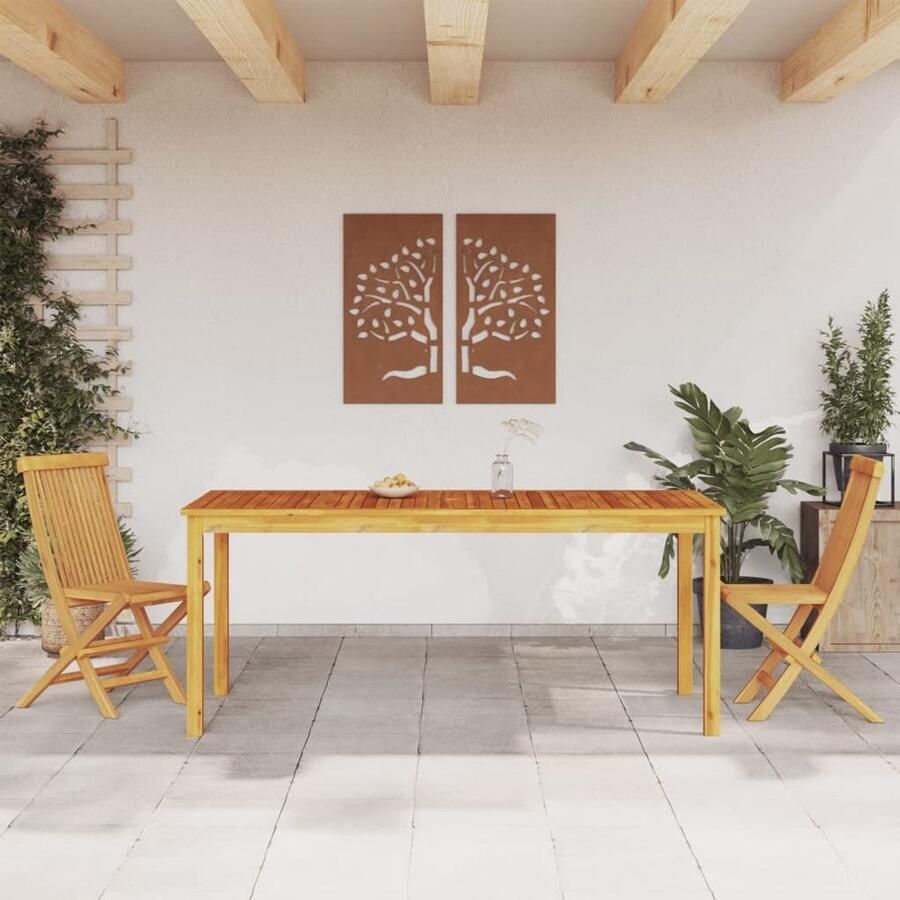 FIONERA Tuintafel 180x90x75 cm massief acaciahout