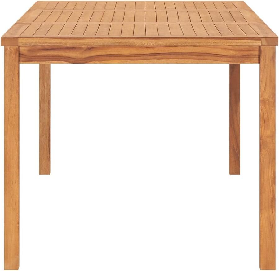 FIONERA Tuintafel 180x90x77 cm massief teakhout