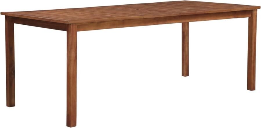 FIONERA Tuintafel 200x100x74 cm massief acaciahout