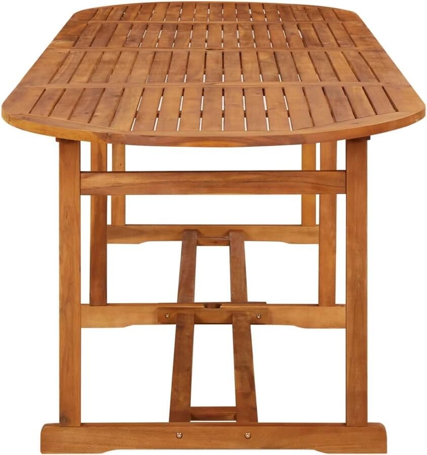 FIONERA Tuintafel 280x90x75 cm massief acaciahout