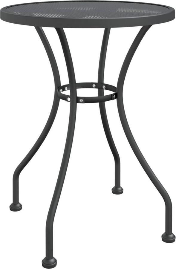 FIONERA Tuintafel ?60x72 cm metaalgaas antracietkleurig