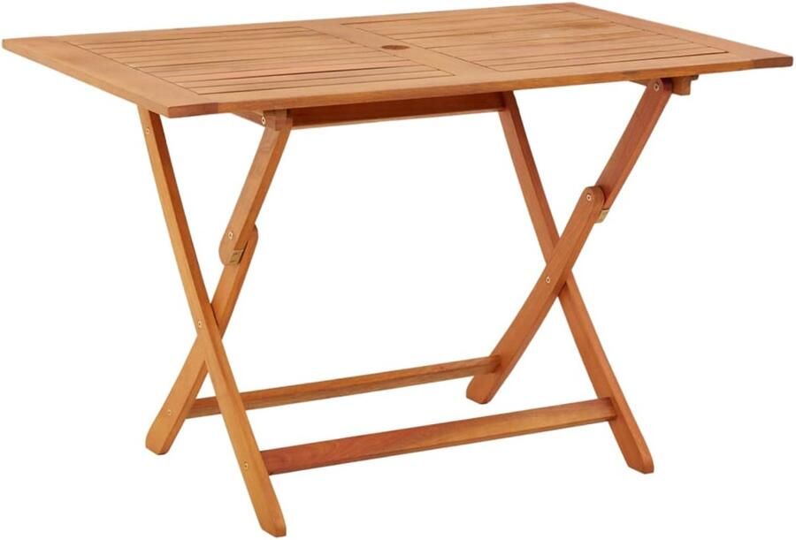 FIONERA Tuintafel inklapbaar 120x70x75 cm massief eucalyptushout