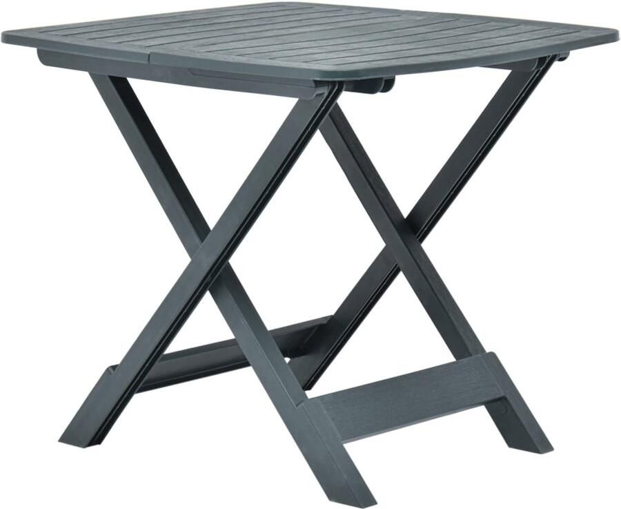 FIONERA Tuintafel inklapbaar 79x72x70 cm kunststof groen
