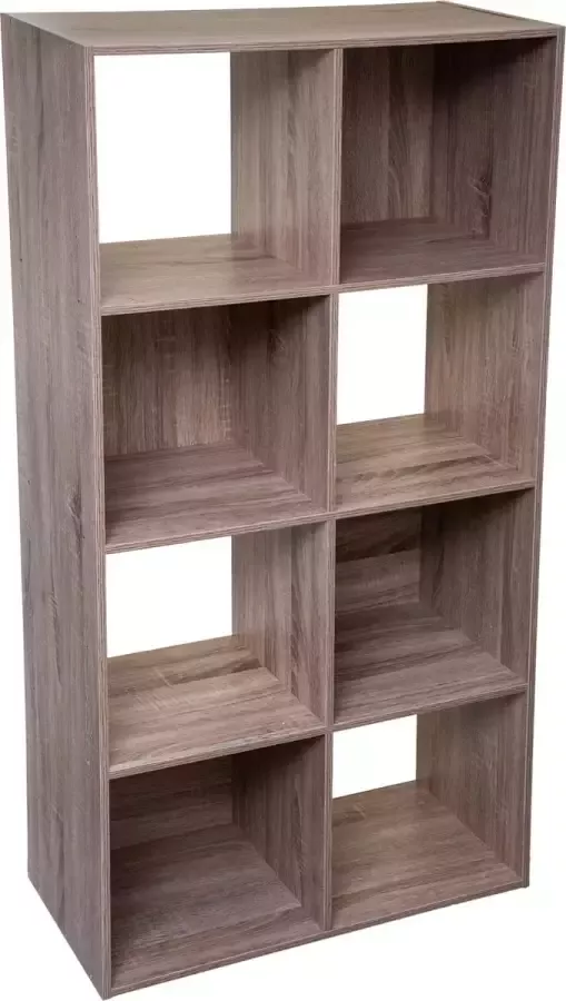 Five Opbergkast 8-vaks Hout Naturel 67 5 x 32 x 134 cm