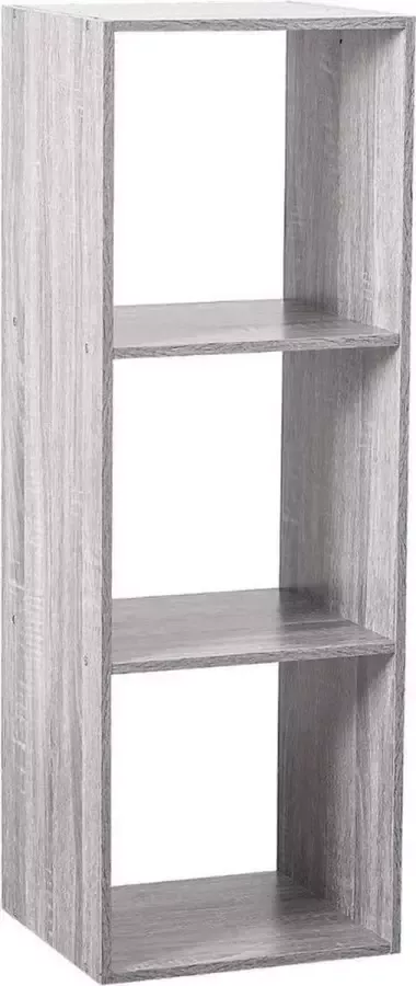 Five simply smart HOUTEN 3-VAKS KAST GRIJS 34 4X32X100 5 CM