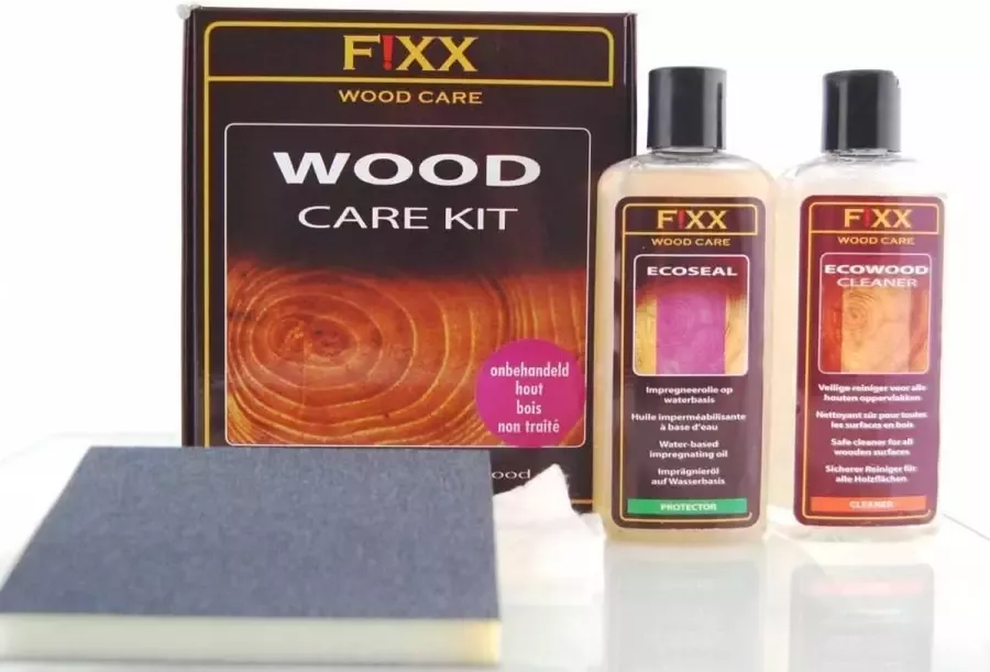 Fixx Products Wood Care Kit voor onbehandeld hout