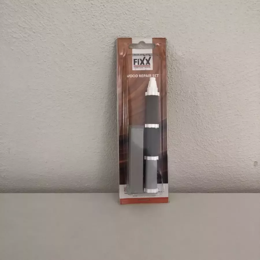 Fixx Wood repair set Leem Licht midden Grijs