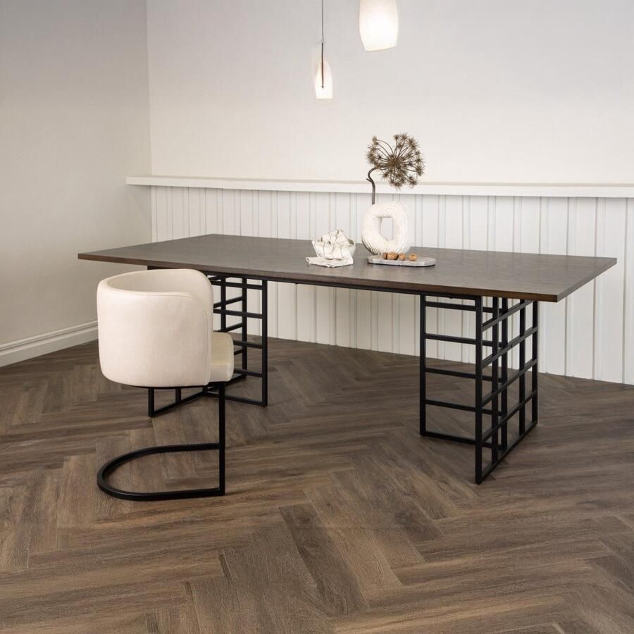 Fjord Fjôrd Eettafel Ystad Mokka Eiken Fineer 220cm - Foto 2