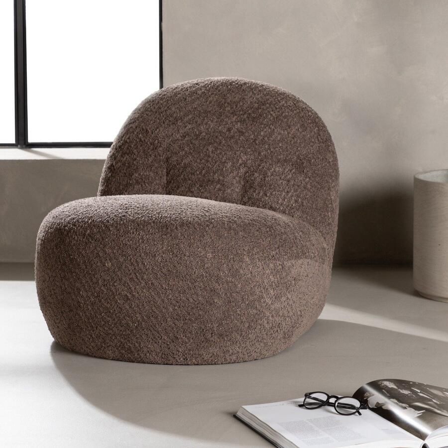 Fjord Fjôrd Fauteuil Omaha Bruin Bouclé