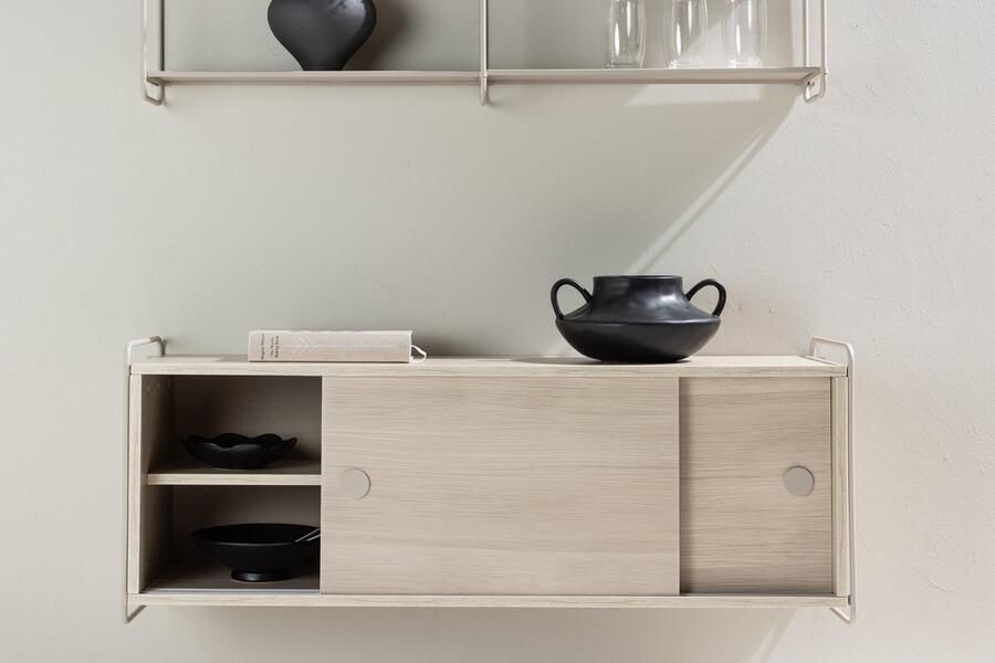 Fjord Fjôrd Hangend Wandkastje Paris 121x35x48cm Beige MDF