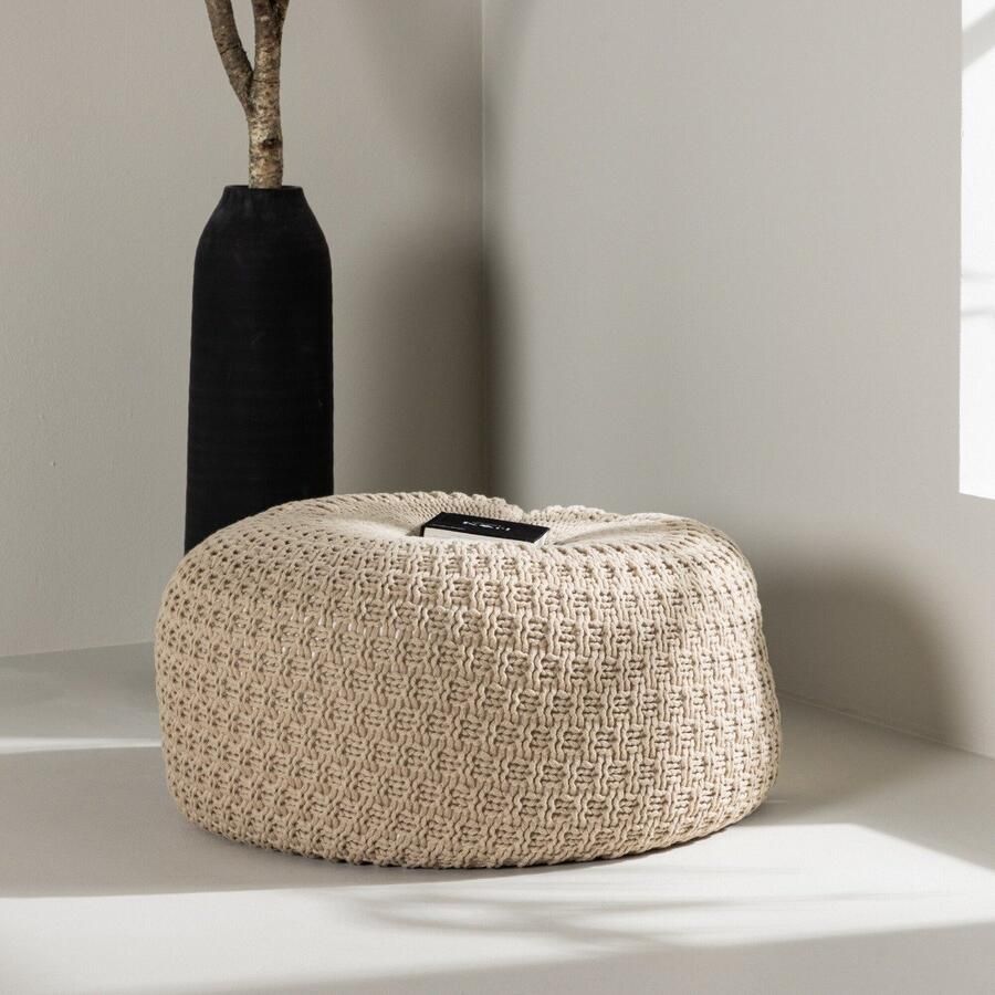 Fjord Fjôrd Poef Sam Rond ⌀60cm Beige